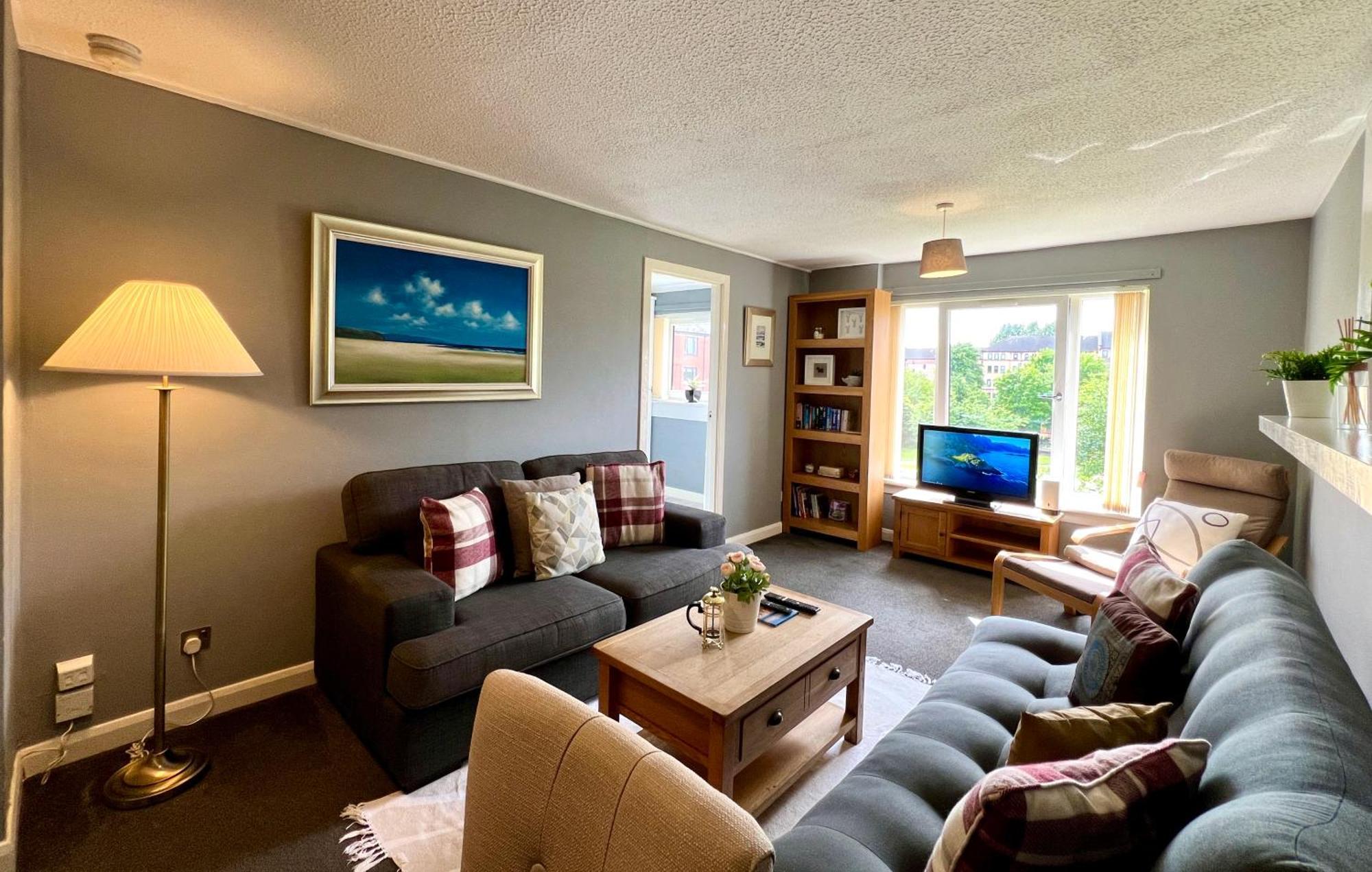 Spacious 2 Bed-Flat In Glasgow City - Free Parking מראה חיצוני תמונה